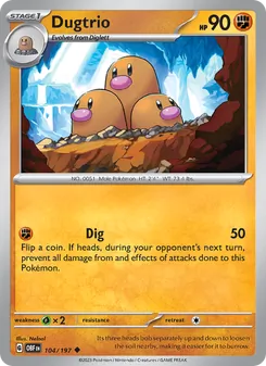 Dugtrio - Obsidian Flames
