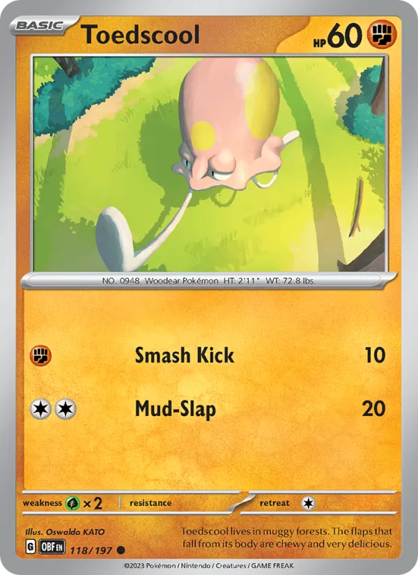 Toedscool - Obsidian Flames Pokemon Card