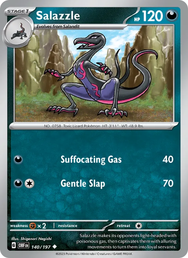 Salazzle - Obsidian Flames Pokemon Card
