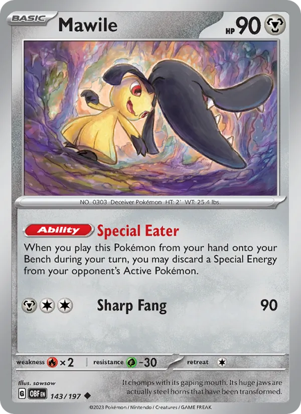 Mawile - Obsidian Flames Pokemon Card