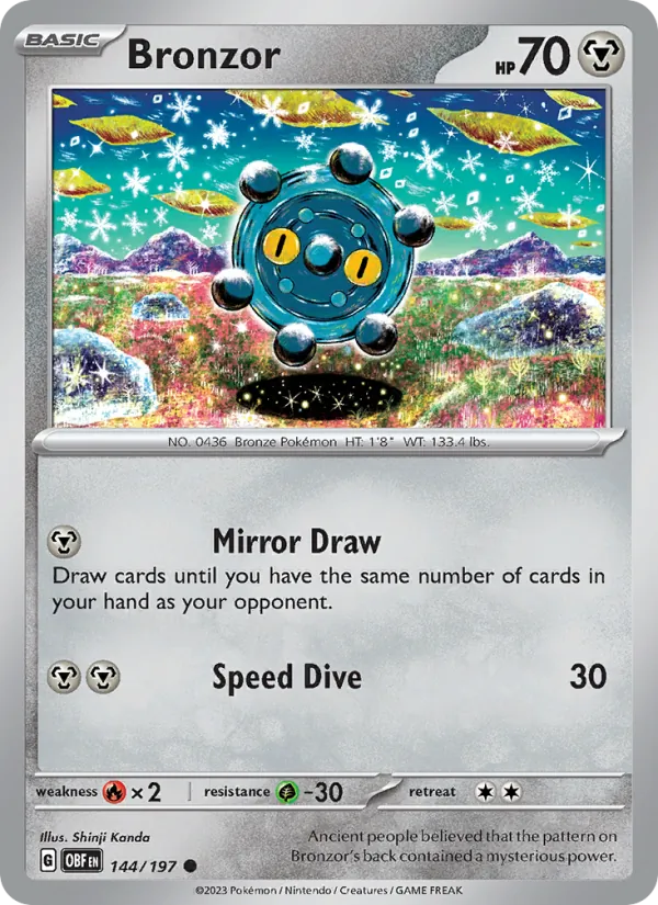 Bronzor - Obsidian Flames Pokemon Card