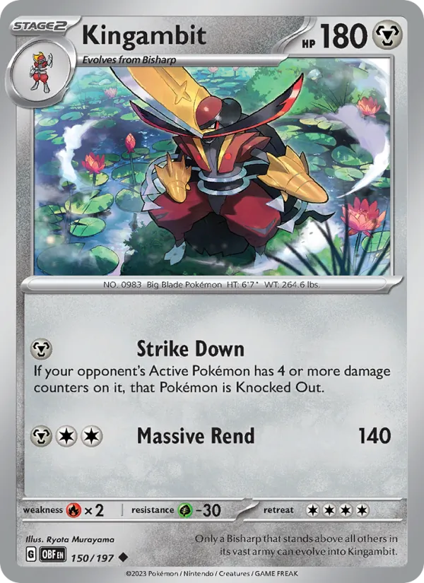 Kingambit - Obsidian Flames Pokemon Card