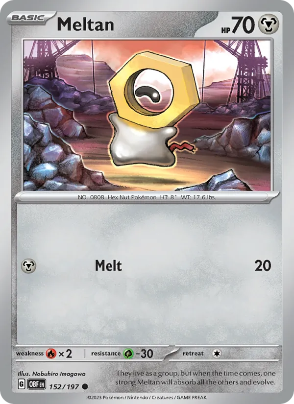 Meltan - Obsidian Flames Pokemon Card