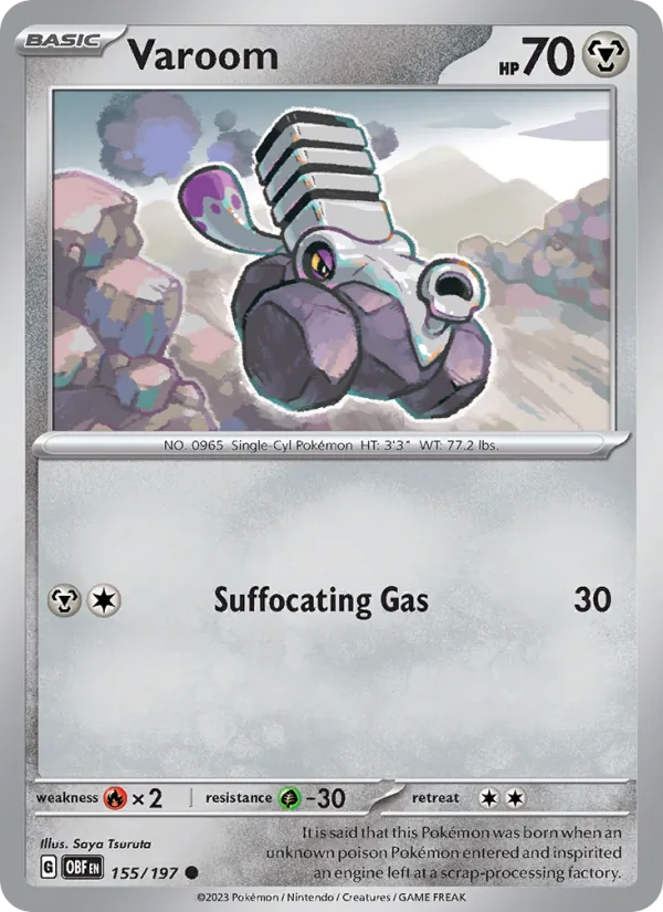 Varoom - Obsidian Flames Pokemon Card