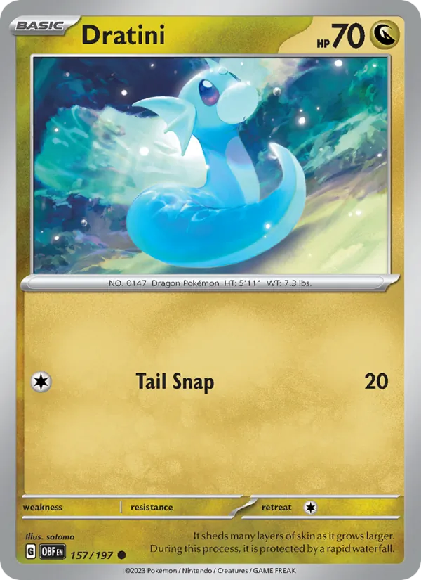 Dratini - Obsidian Flames Pokemon Card