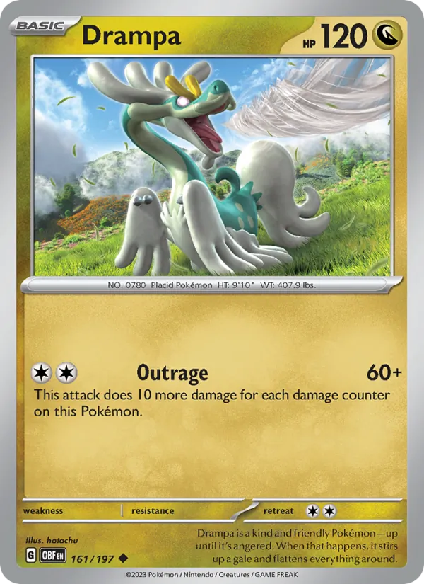 Drampa - Obsidian Flames Pokemon Card