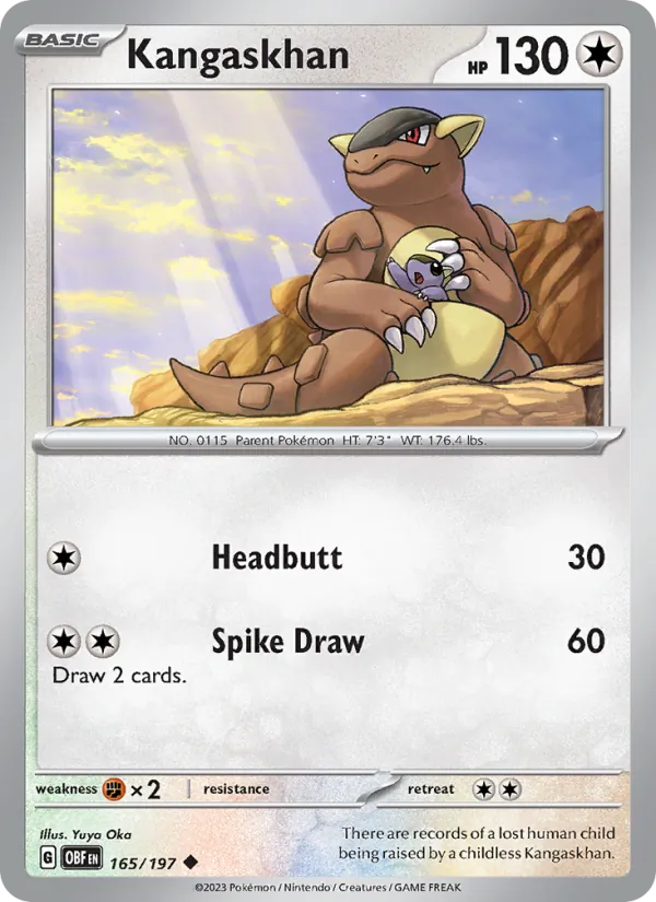 Kangaskhan - Obsidian Flames Pokemon Card