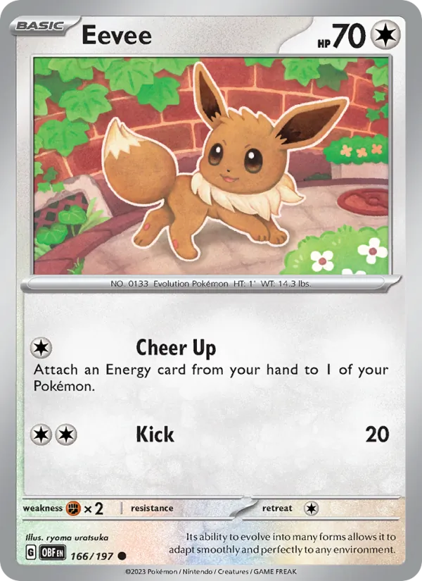 Eevee - Obsidian Flames Pokemon Card