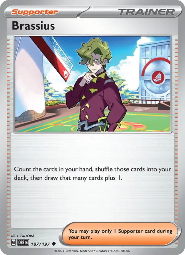 Brassius - Obsidian Flames Pokemon Card