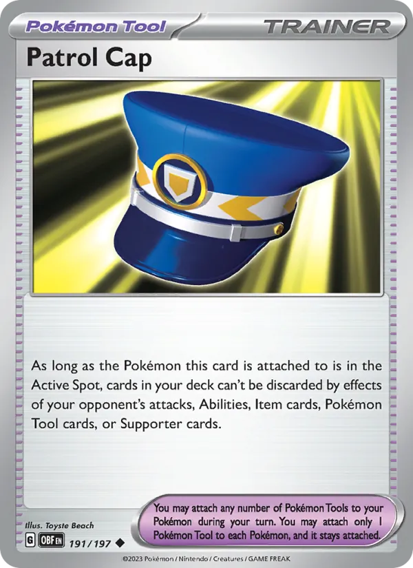Patrol Cap - Obsidian Flames Pokemon Card