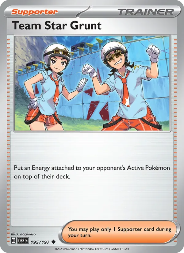 Team Star Grunt - Obsidian Flames Pokemon Card