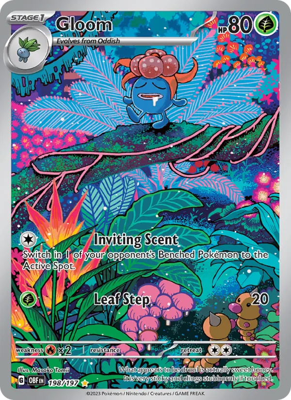 Gloom - Obsidian Flames Pokemon Card