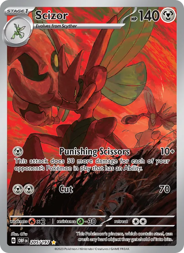 Scizor - Obsidian Flames Pokemon Card