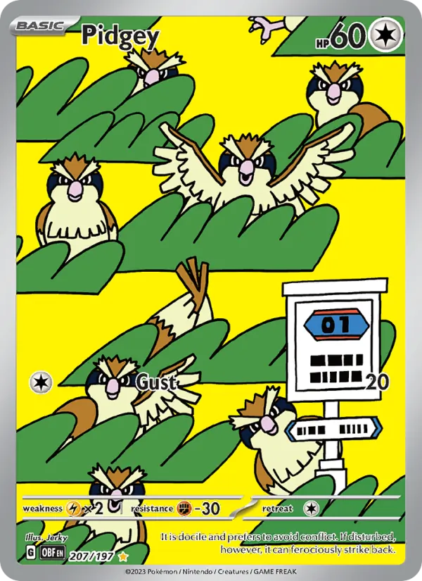 Pidgey - Obsidian Flames Pokemon Card