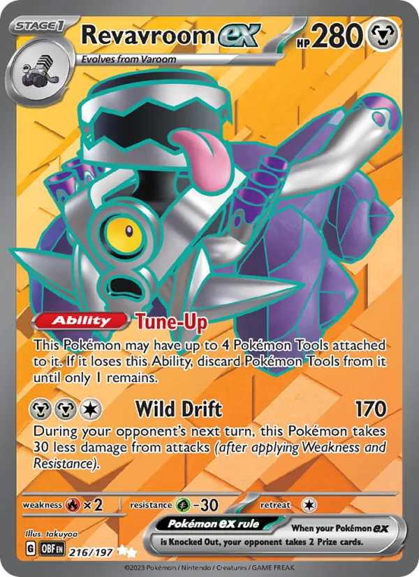 Revavroom ex - Obsidian Flames Pokemon Card