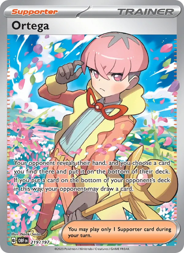 Ortega - Obsidian Flames Pokemon Card