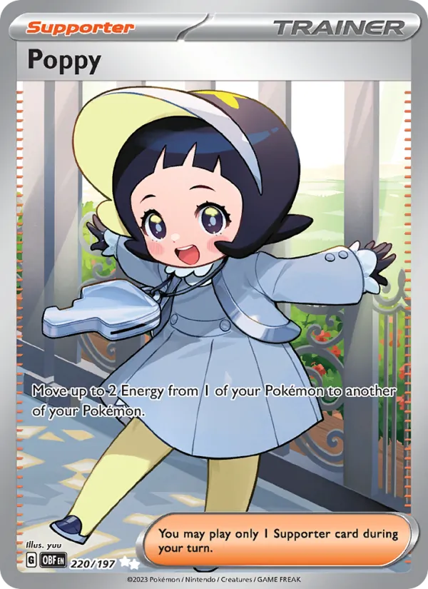 Poppy - Obsidian Flames Pokemon Card