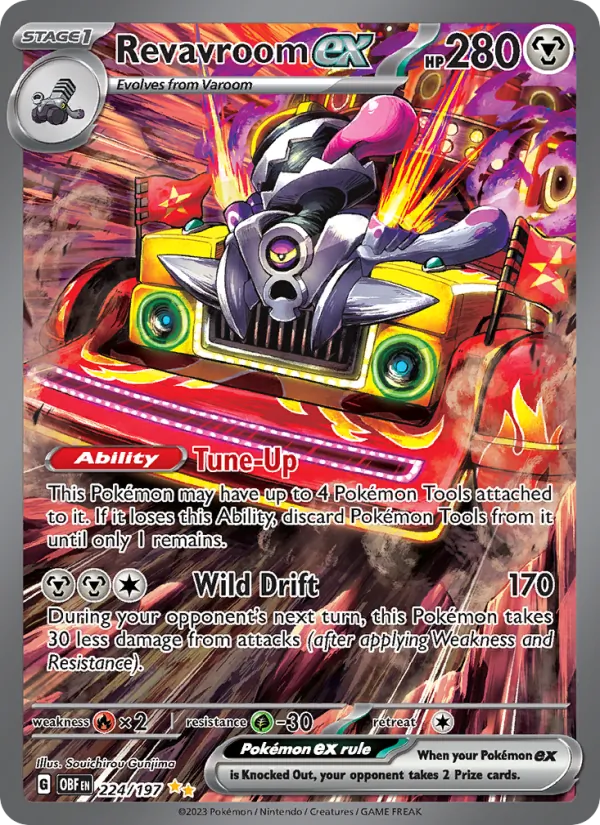 Revavroom ex - Obsidian Flames Pokemon Card