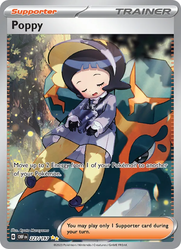 Poppy - Obsidian Flames Pokemon Card