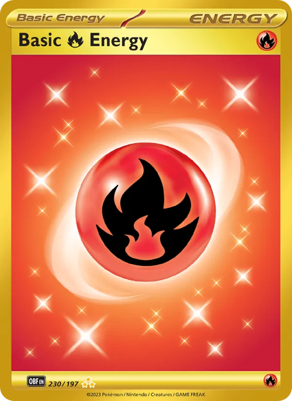 Basic Fire Energy - Obsidian Flames Pokemon Card