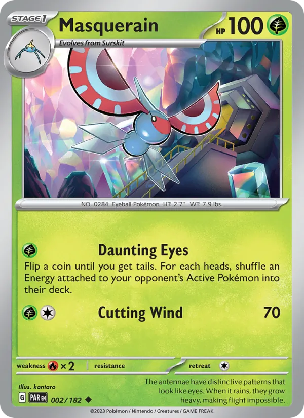 Masquerain - Paradox Rift Pokemon Card