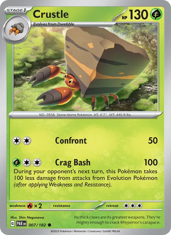 Crustle - Paradox Rift Pokemon Card