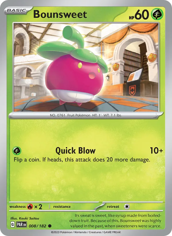 Bounsweet - Paradox Rift Pokemon Card