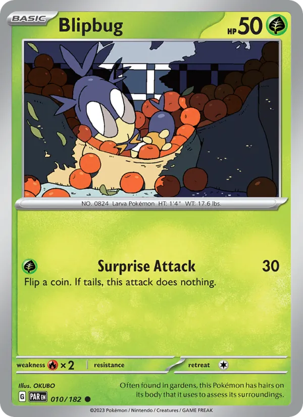 Blipbug - Paradox Rift Pokemon Card