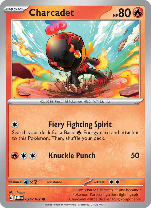 Charcadet - Paradox Rift Pokemon Card