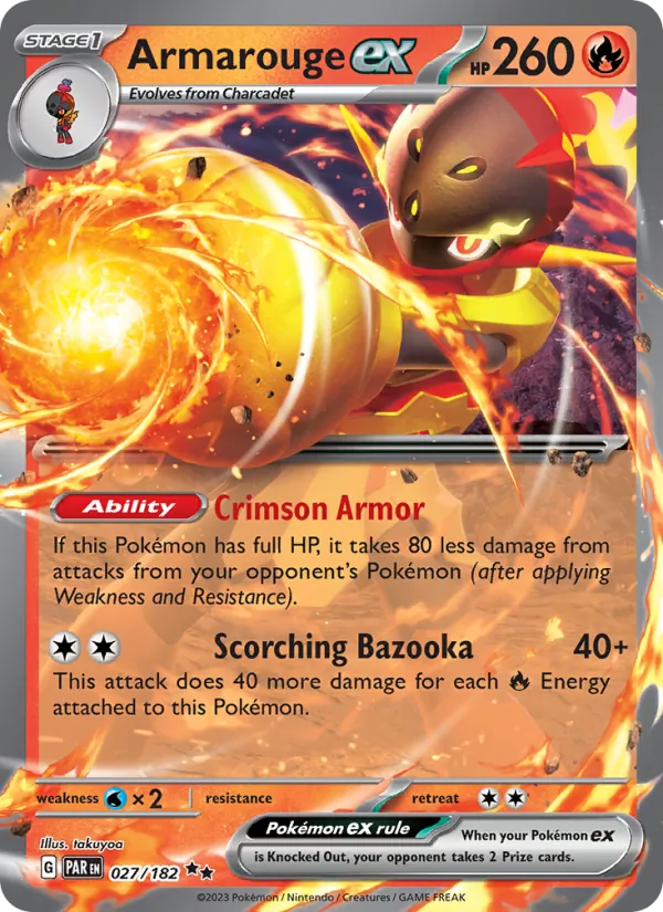 Armarouge ex - Paradox Rift Pokemon Card