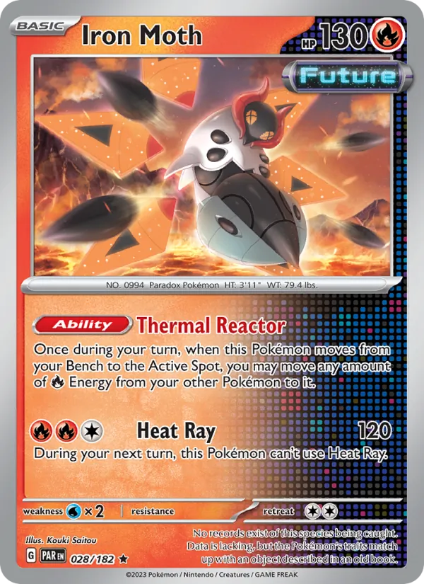 Iron Moth - Paradox Rift Pokemon Card
