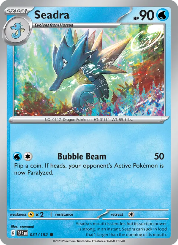 Seadra - Paradox Rift Pokemon Card