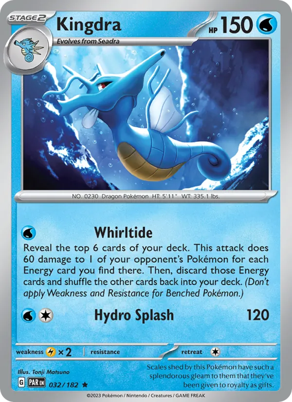 Kingdra - Paradox Rift Pokemon Card