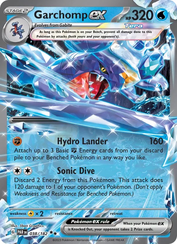 Garchomp ex - Paradox Rift Pokemon Card