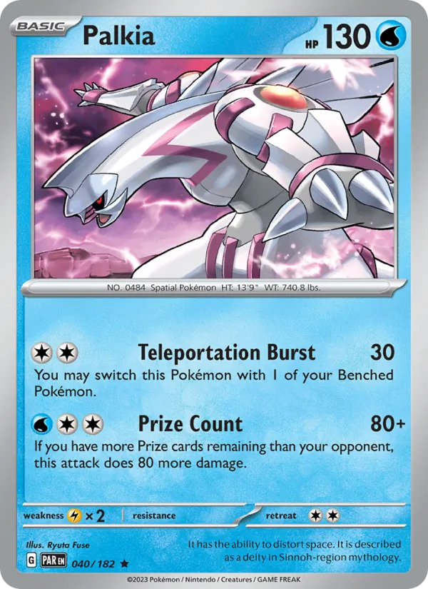 Palkia - Paradox Rift Pokemon Card