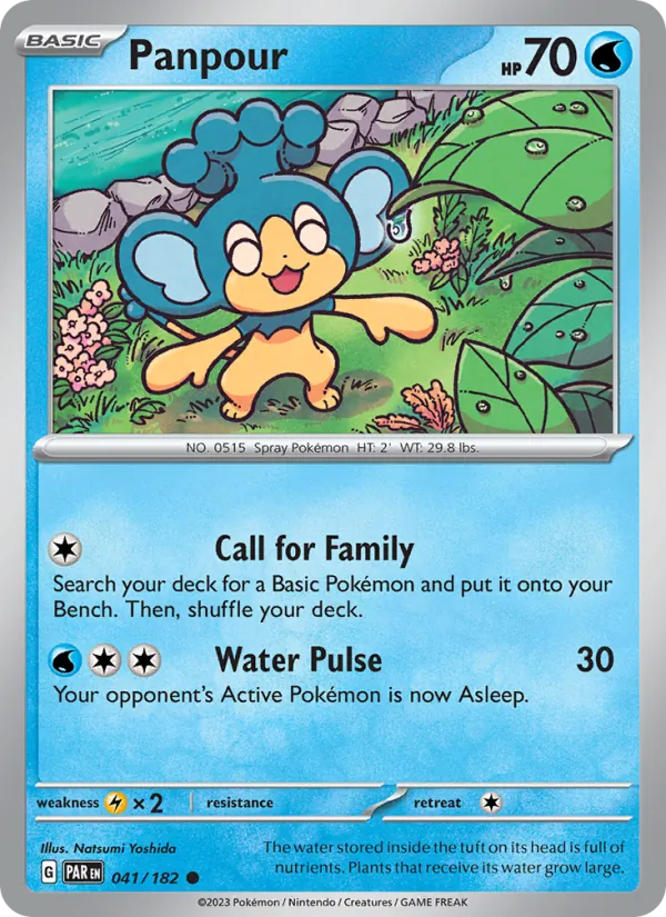 Panpour - Paradox Rift Pokemon Card