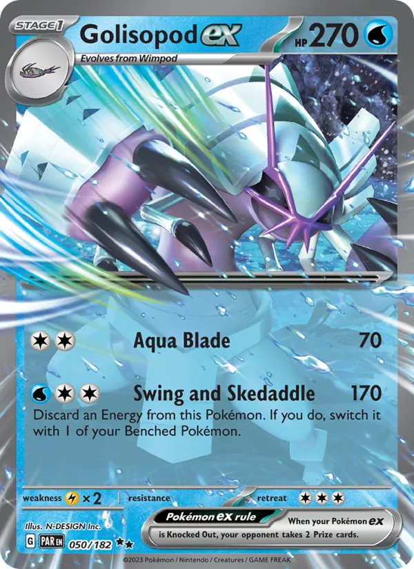 Golisopod ex - Paradox Rift Pokemon Card