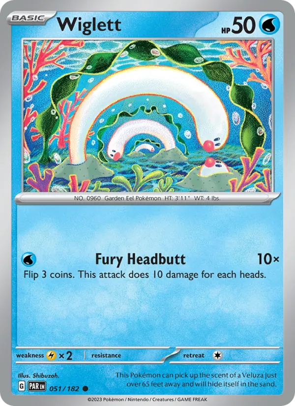 Wiglett - Paradox Rift Pokemon Card