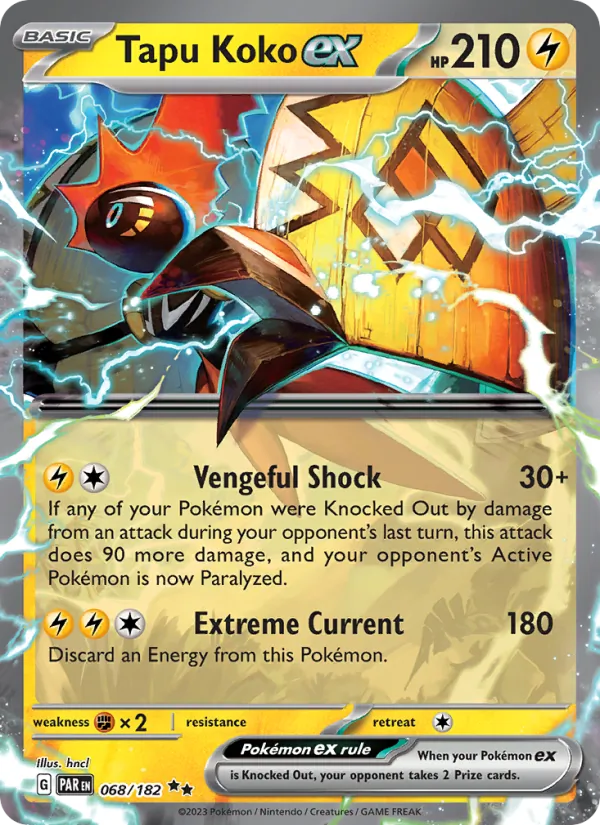 Tapu Koko ex - Paradox Rift Pokemon Card