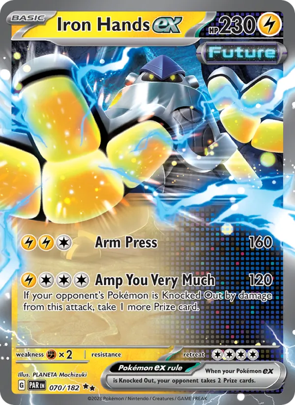 Iron Hands ex - Paradox Rift Pokemon Card