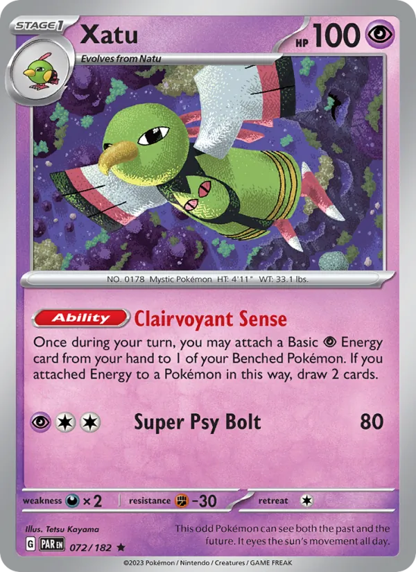 Xatu - Paradox Rift Pokemon Card