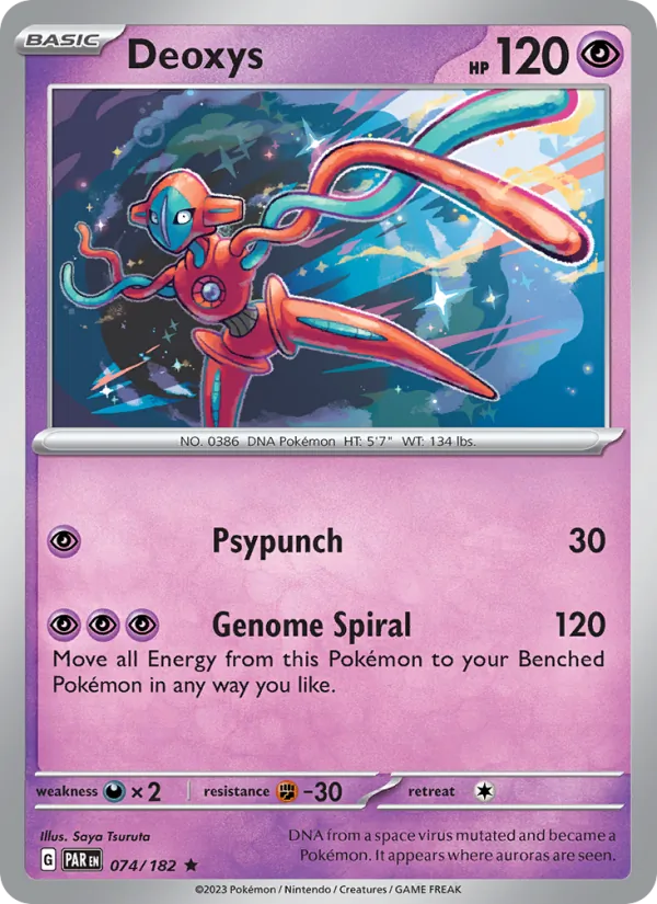 Deoxys - Paradox Rift Pokemon Card