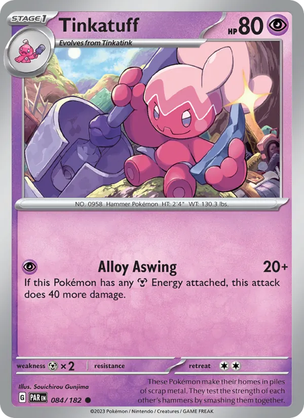 Tinkatuff - Paradox Rift Pokemon Card