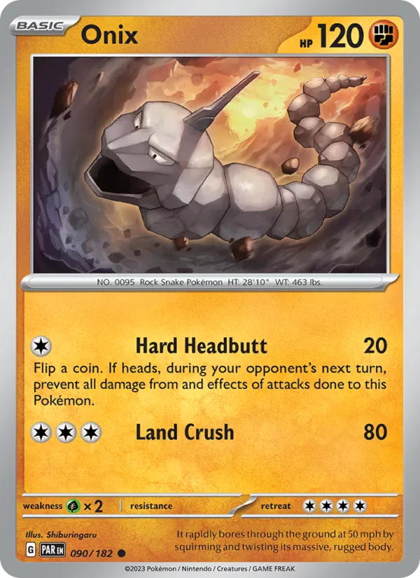 Onix - Paradox Rift Pokemon Card