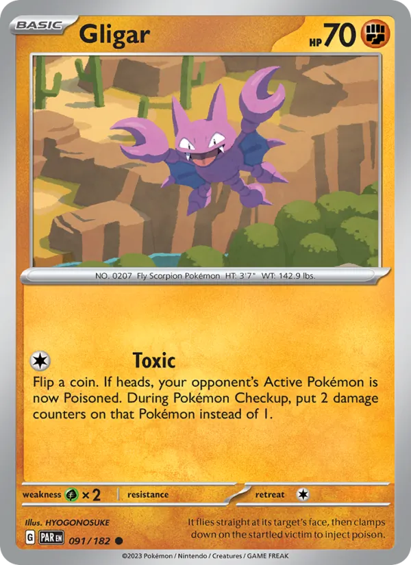 Gligar - Paradox Rift Pokemon Card