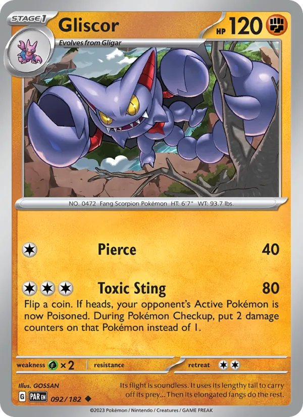 Gliscor - Paradox Rift Pokemon Card