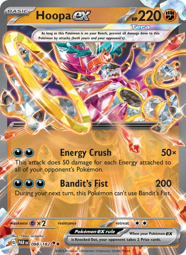 Hoopa ex - Paradox Rift Pokemon Card