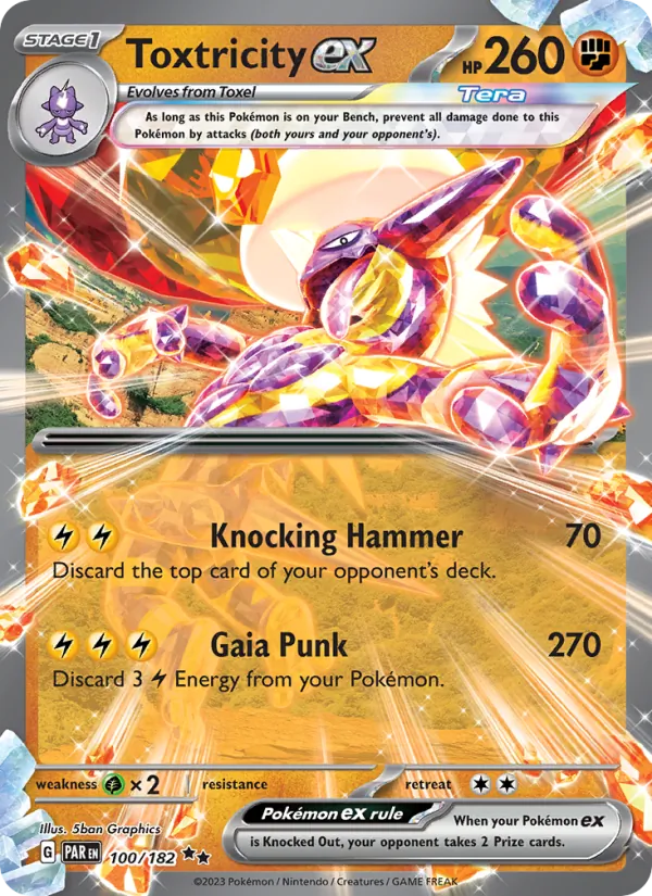 Toxtricity ex - Paradox Rift Pokemon Card