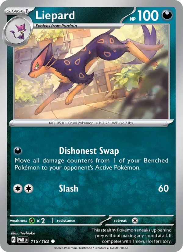 Liepard - Paradox Rift Pokemon Card