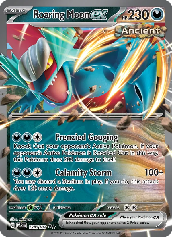 Roaring Moon ex - Paradox Rift Pokemon Card